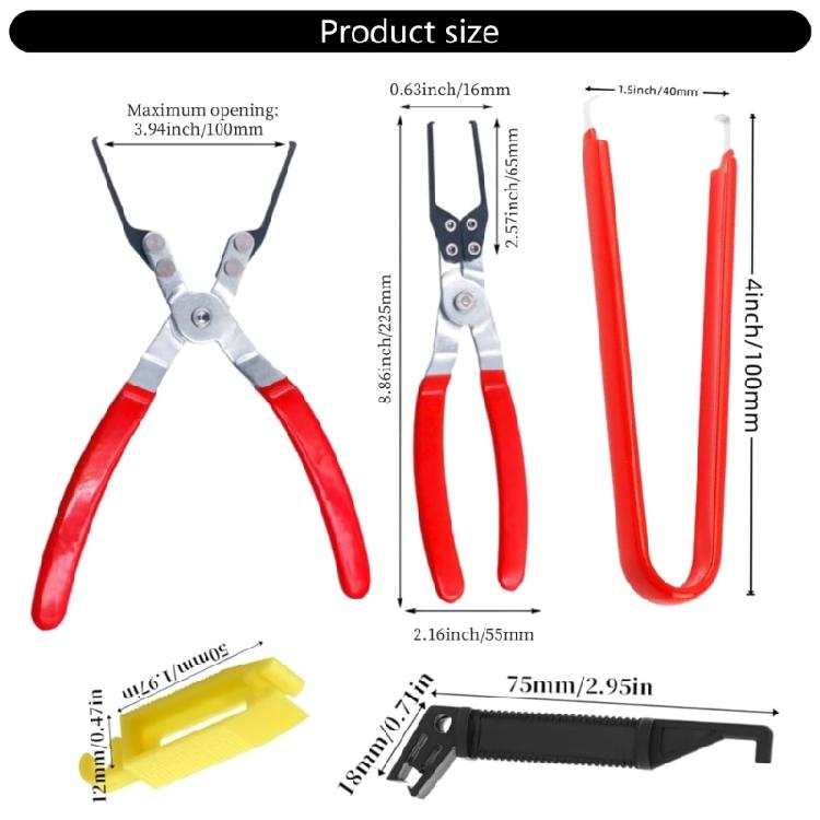 Umfassende Kfz-Relais- und Sicherungsziehzange Stahl & Kunststoff Batterieklemmenabzieher für Fahrzeugwartung