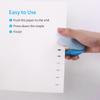 KW-triO Hand-held Mini Safe Stapler No Staples Stapleless 4 Sheets Capacity for Paper Binding Shop
