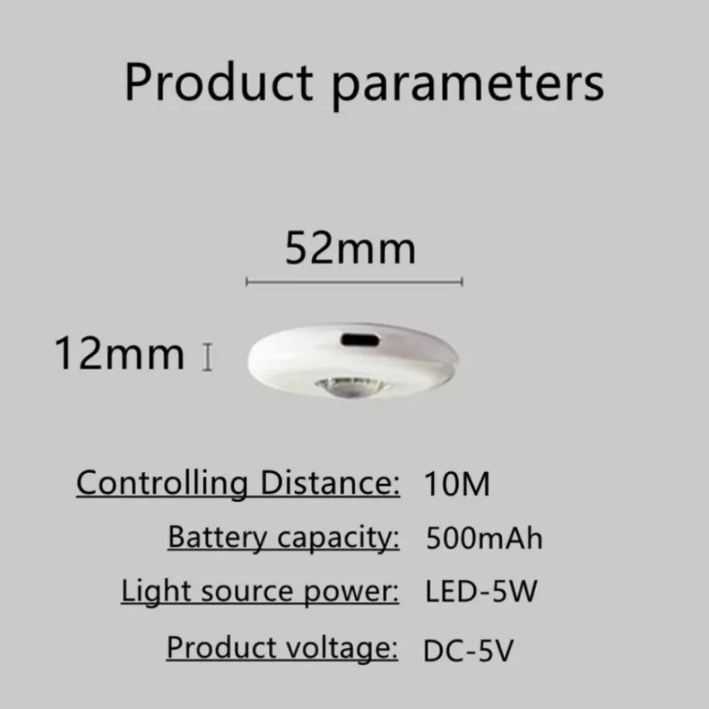 Mini luce notturna a LED super luminosa senza fili Interfaccia USB Telecomando Luci dimmerabili sottopensile Armadi Guardaroba Cucina