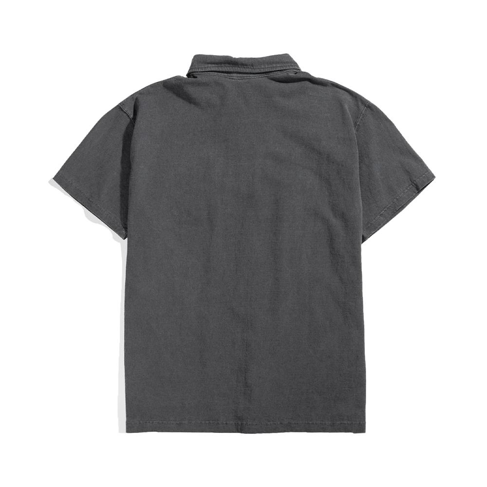 T-shirt a maniche corte Guson Polo - Nero Pigmentato