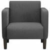 VidaXL Sofa-chaise Armrests Dark Grey 54 Cm Corduroy Fabric, Single Sofa, Comfort Sofa, TV Armchair, Sofa, 4100516
