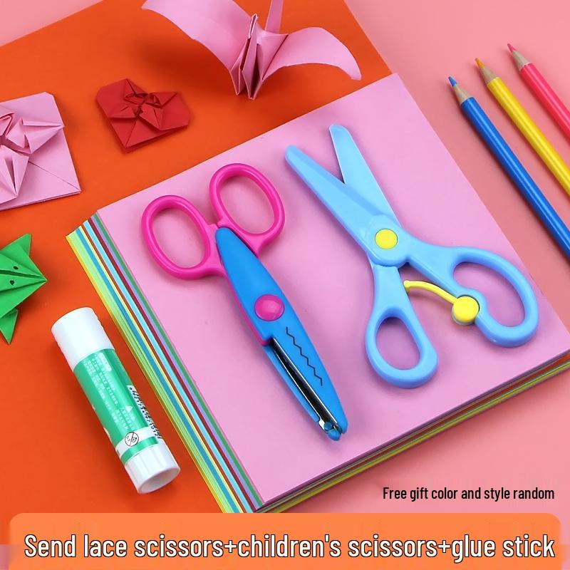 Kinder-Origami-Farbpapier-Set - A4 Quadratisch für Kindergarten & Grundschulbasteln