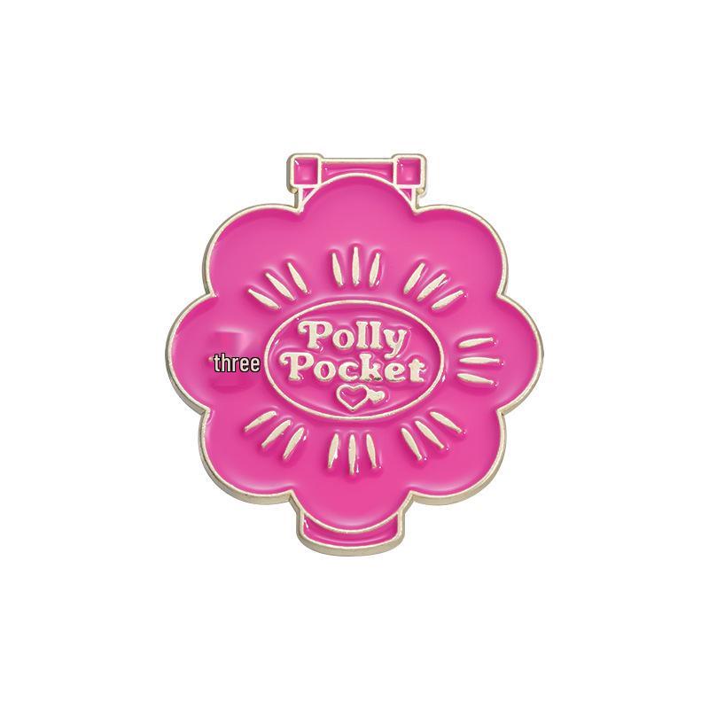 Набор брошей «Розовое сердце с бантом»: Милая и Креативная Серия Мультяшных Девочек