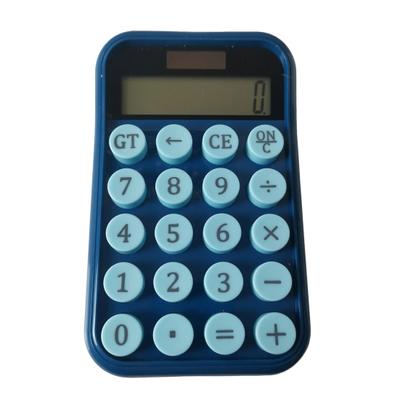 Desktop Calculator Solar Powered Battery Operated 10 Digits Round Buttons Large LCD Display Portable Student Finance Calculator Office Supplies