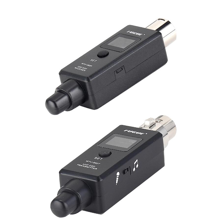 Wireless Microphone System Receive &Transmitter Kit For Dynamic / Condenser MIC