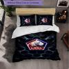 LOSC Lille FC Bettwäsche-Set 3-teilig Bettbezug-Set Dekorative Bettwäsche für Jugendzimmer Heimdekoration