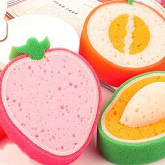 Fruit Shape Strong Cleaning Water Absorbent Sponge Cloth Pan Dish Washing
