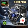 New 1100mAh Large Battery Smart Watch Men Compass LED Flashlight 3ATM Waterproof Bluetooth Call Heart Rate Sports Smartwatch