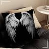 Black White Angel Wings Pillow Gifts Home Office Furnishings Bedroom Sofa Car Cushion Cover Case 45x45cm