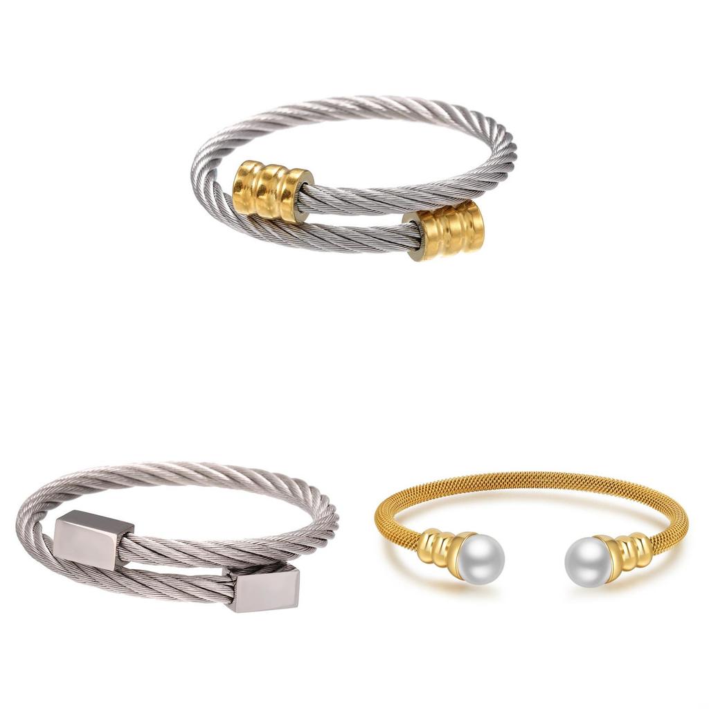 Geometric Crystal Bracelets For Men And Women Handmade Stainless Steel Jewelry Summer 2021