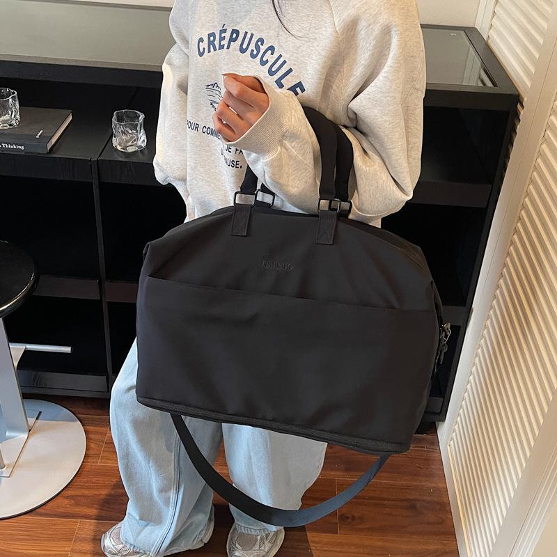 Expandable large-capacity travel bag women's short-distance fashion hand luggage bag swimming storage bag sports fitness bag men