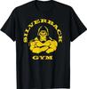 Gorila de Espalda Plateada Ropa de Gimnasio Powerlifting, Strongman Camiseta