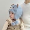 Cartoon Animal Winter Baby Hat Plush Ear Protection Cap Cute Kids Earflap Bonnet Hat  for Children