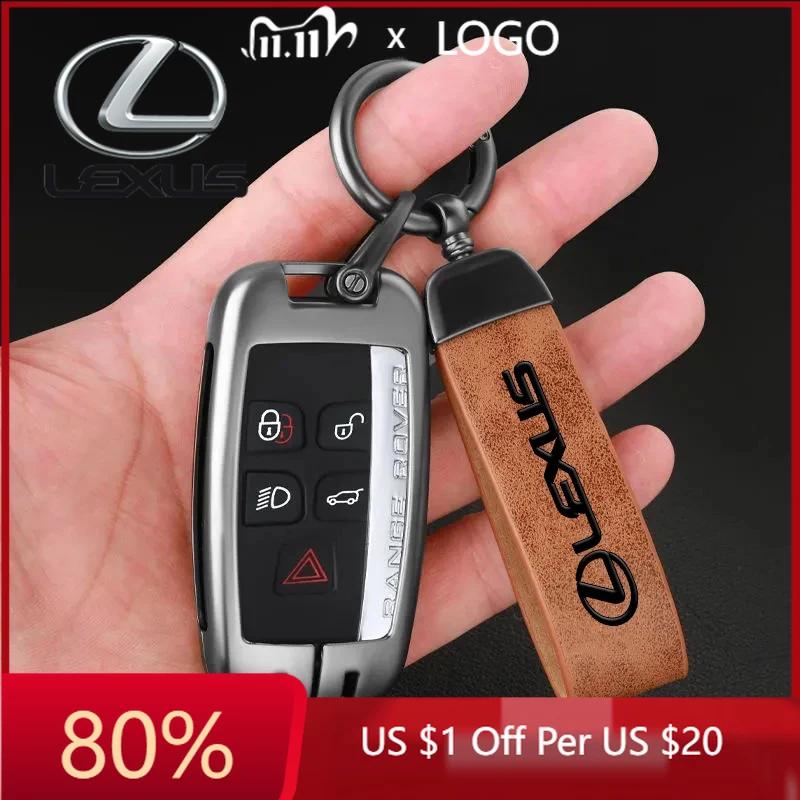 2026 Hot Interior Stickers For Lexus LS LC RZ IS350 ES300 GS350 CT200h GX460 LX570 RX500h Car Fine Leather Keychain Ring Emblem WN2