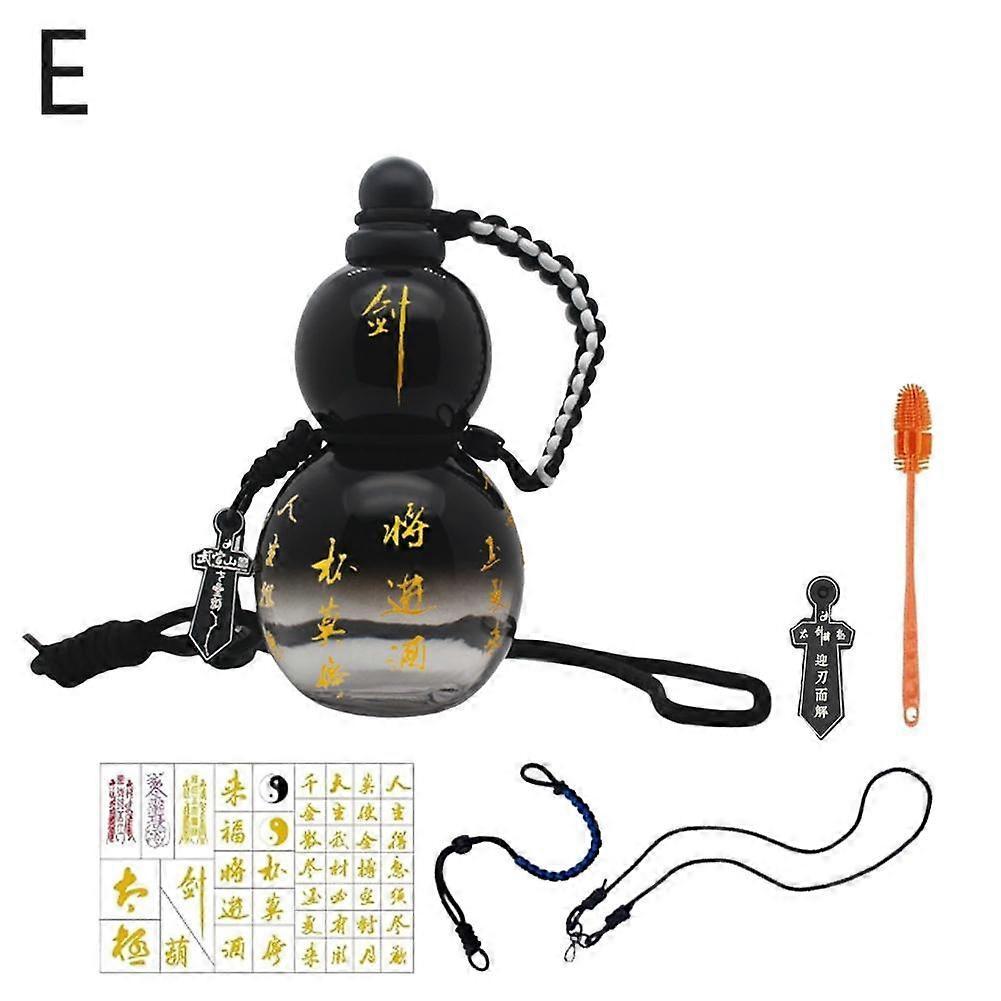 Crazyview  Blackwukong Gourd Shape Sports Kettle Peripheral Pendant Enjoy Same Gourd Cup Wine 800ml Water Internet Y4g6 Celebrity