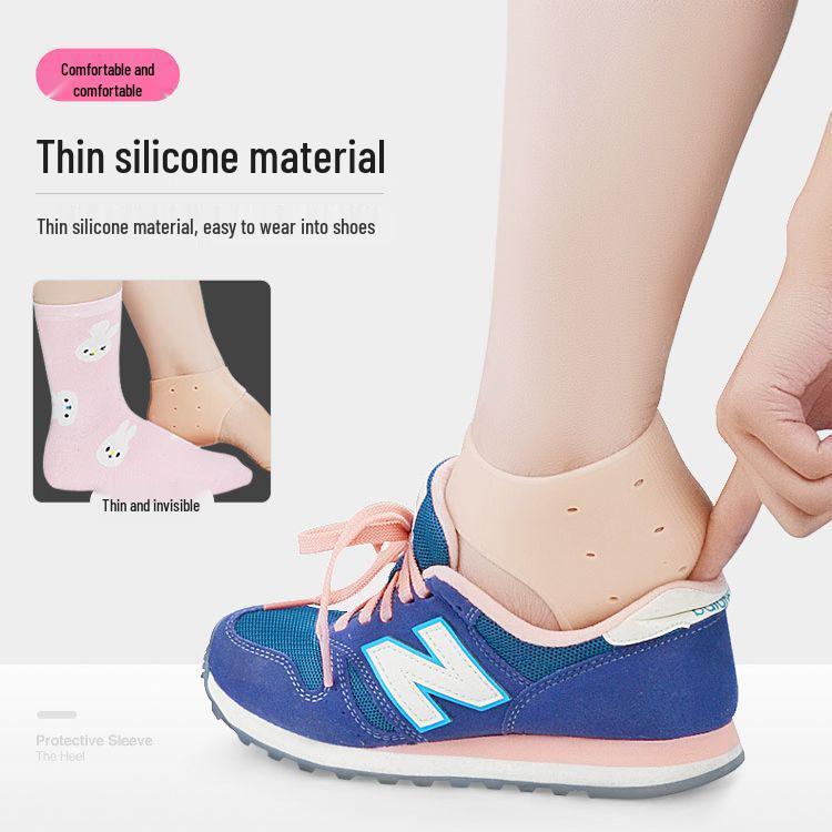 Silicone Heel Pad Anti-Slip Moisturizing Sleeve for Shoes and Sandals