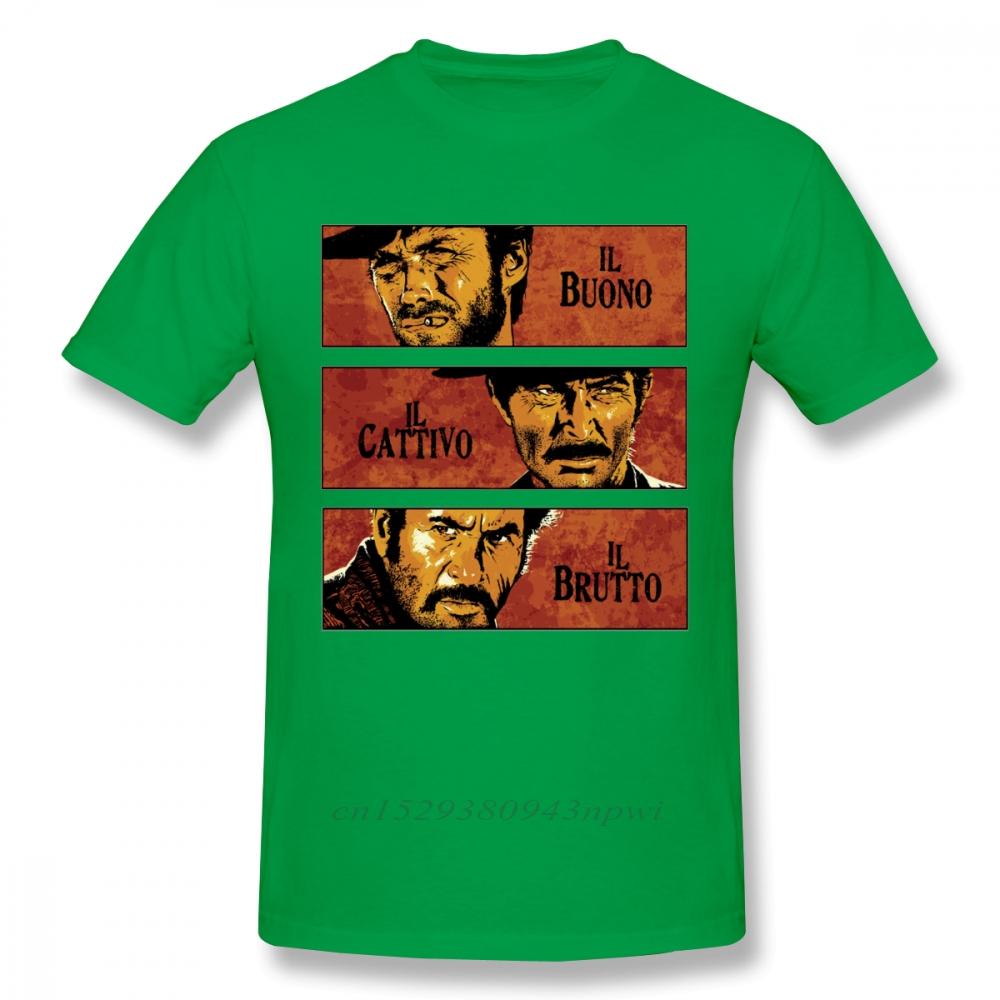 Pure Cotton Quality The Good The Bad And Ugly Graphic T Shirt For Male Il Buono Brutto Cattivo Tee Shirt Swag Unique Tshirt