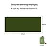 Orange Emergency Aluminum Sleeping Bag with Storage – Cold Protection & Disaster Relief