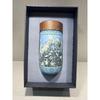 Jingdezhen Ceramic Tea Cup, Large Capacity Thermos Cup, Portable Cup with Lid, White Porcelain Portable Outdoor Cup
