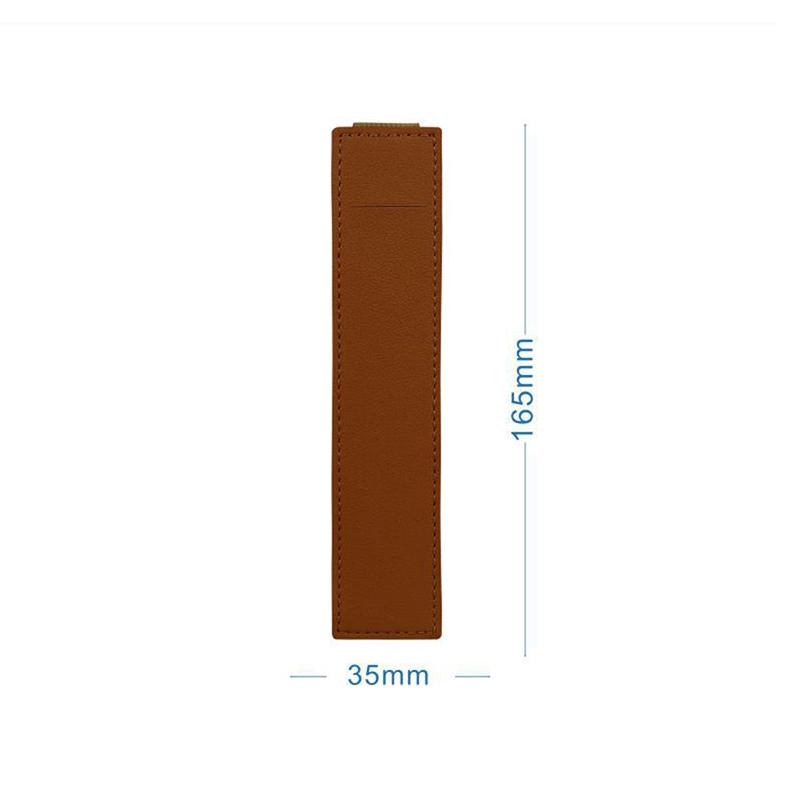 Adjustable Elastic Band Pen Holder Colorful Pu Leather Pen Sleeve Pouch Elastic