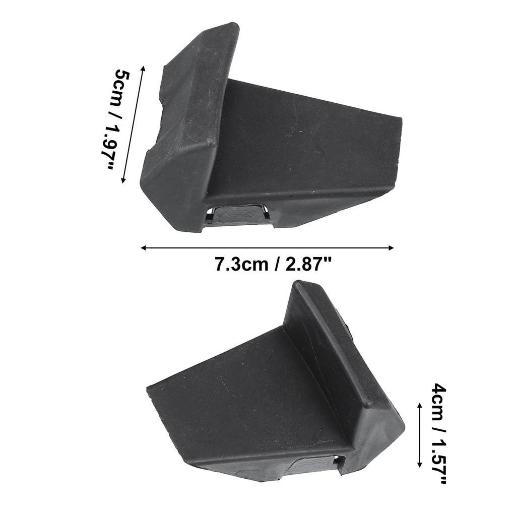 uxcell Tire Changer Tool Accessories Tire Changer Plastic Insert Tire Changer Clamp Cover Protector Short Style Black 4pcs