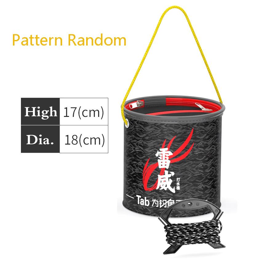 Eva Fishing Bucket 4L Folding Fetch Water Collapsible Multifunctional Fish Live Bait Container for Carp Fishing Accessory Tackle