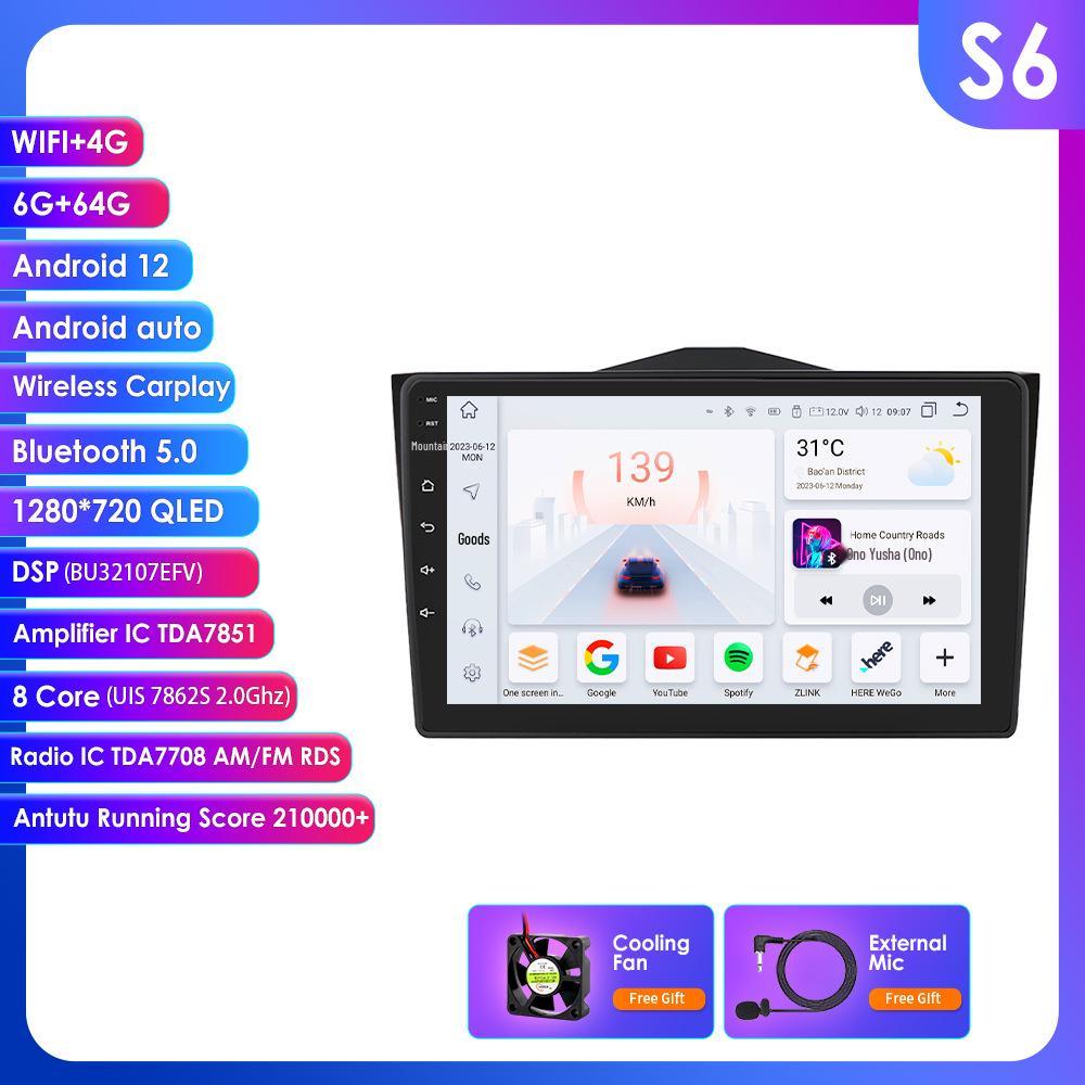 9" Android Bluetooth GPS Navigator for 18-19 Lada BA3 - Car-Mounted Large Screen