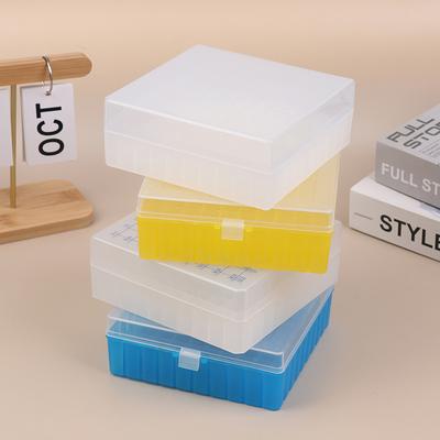 100 Löcher Labor Kunststoff Röhrchenbox Rack Verwendung Für 2ml 1,5ml 1,8ml Kryokonservierungsröhrchen Mit Verbindungsdeckel