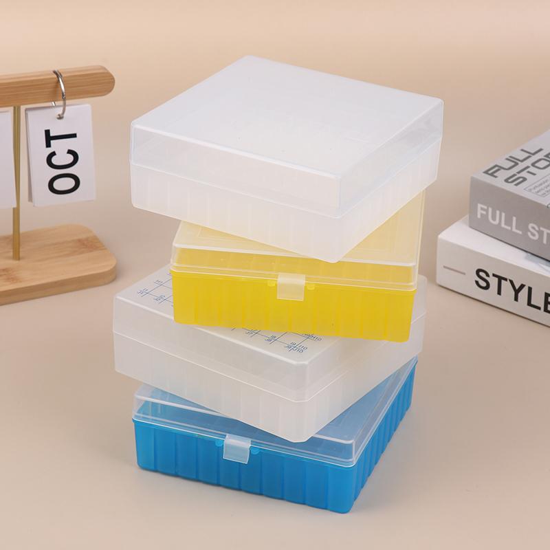 Πλαστική Εργαστηριακή Θήκη Σωλήνων 100 Οπών Ράφι Χρήση Για Σωλήνα Κρυοσυντήρησης 2ml 1.5ml 1.8ml Με Καπάκι Σύνδεσης