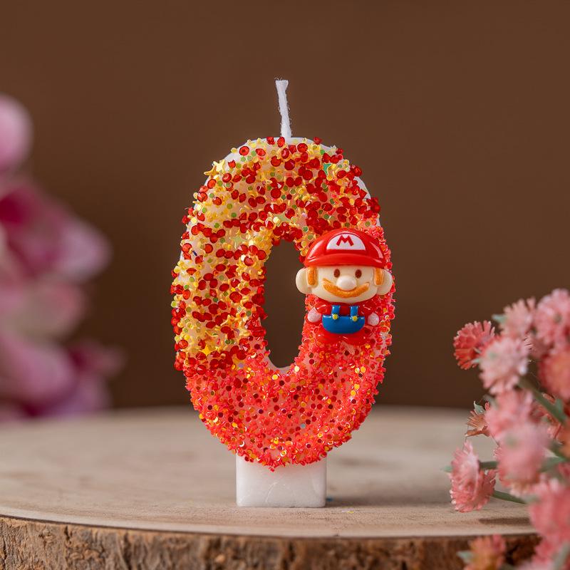 Cartoon Number Birthday Candles 0-9 for Children s Cake and Party Decoration