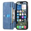 CASENEO For iPhone 16 Case Cross Texture Leather Detachable Magnetic Phone Cover