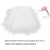 AWAYTR Turkey Marabou Hackle Fluffy Feather Fringe Trim Craft 6-8 Inches Width Pack of 2 Yards (Black)