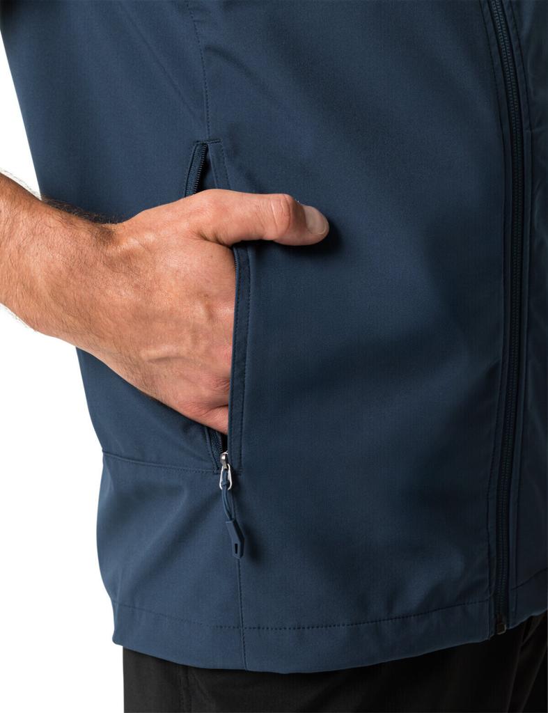 Men's Jacket VAUDE Hurricane Vest III Dark Sea/yellow