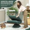 Floor Chair With 5 Position Adjustable Backrest Swivel Modern Upholstered Chair Green