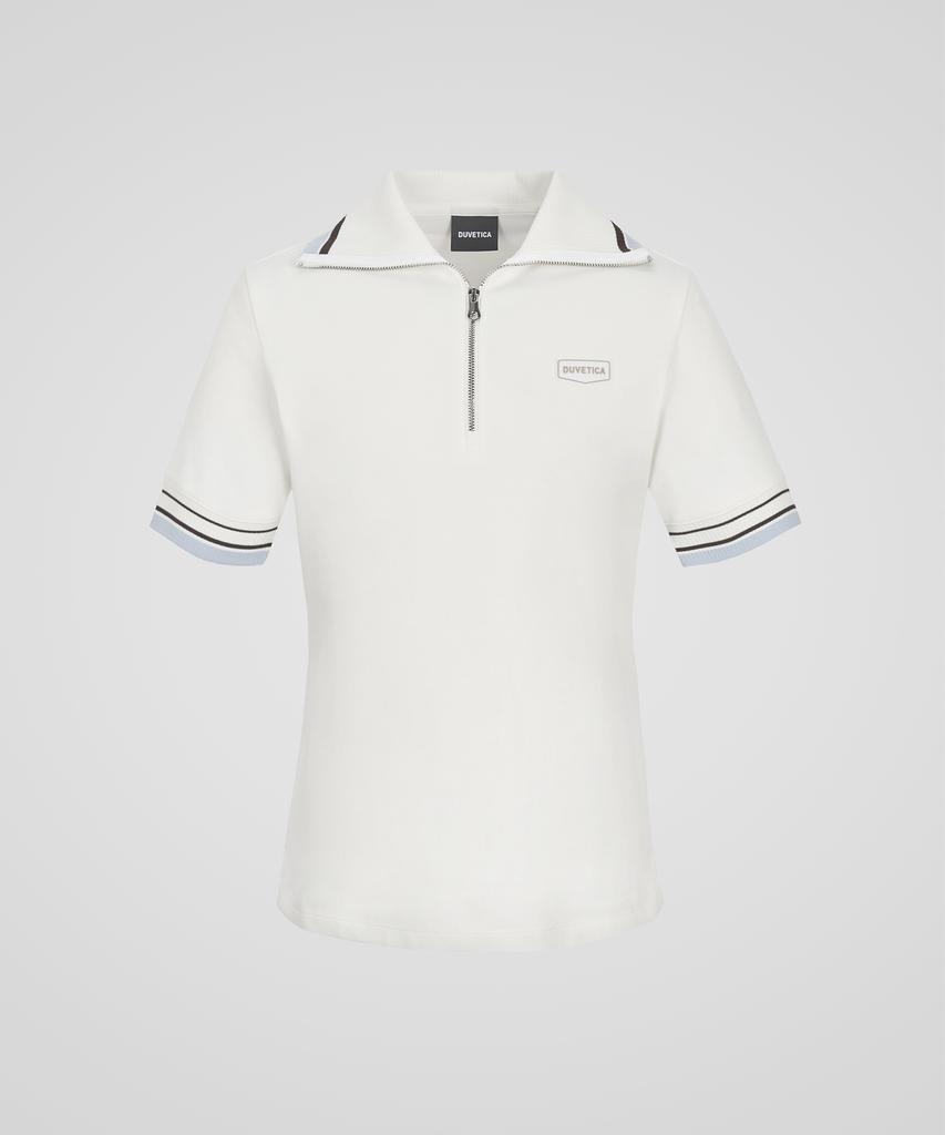 DUVETICA Lungara (Light Ivory) (Women'S Short-Sleeve Polo Shirt)