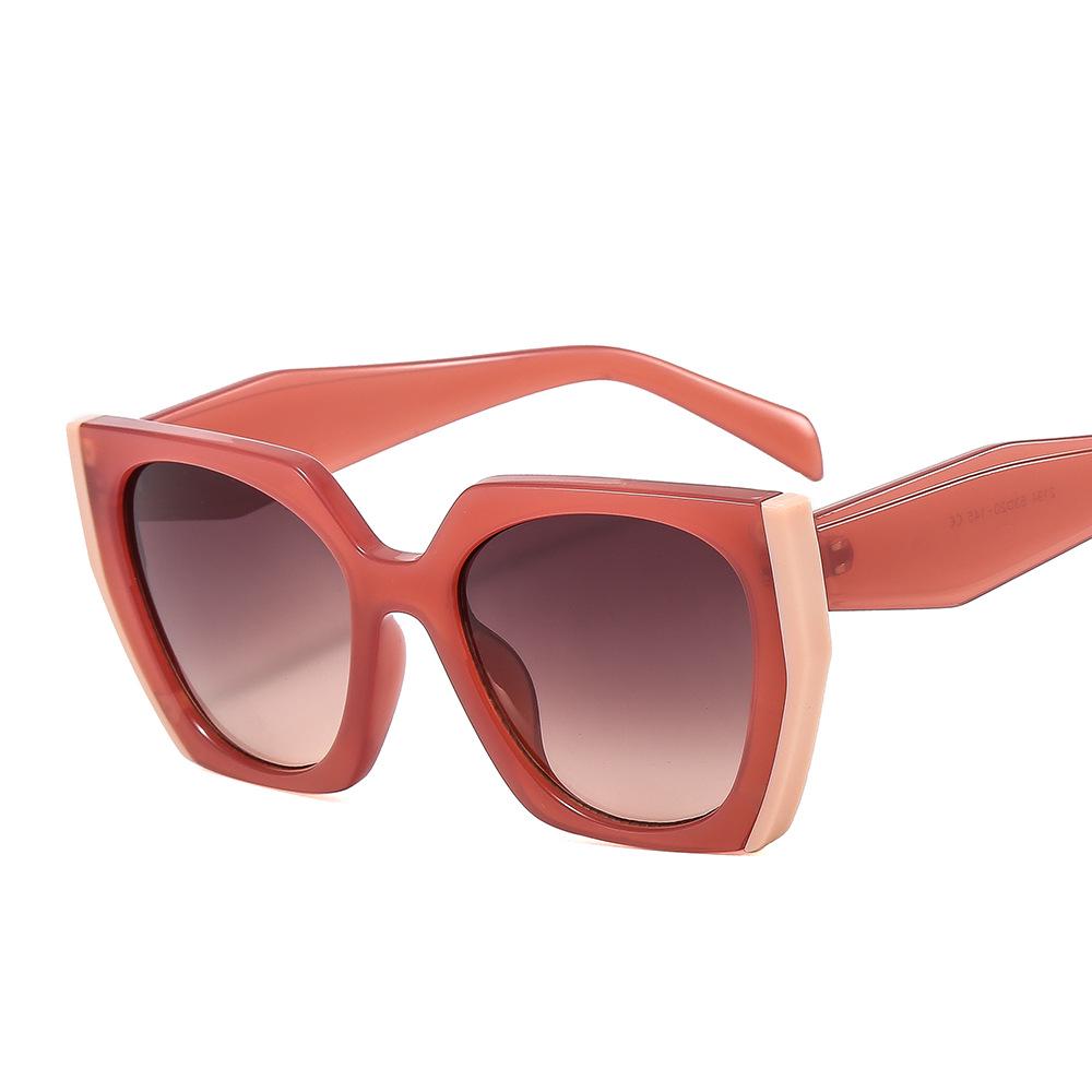 

Современные модные солнцезащитные очки с цветными блоками, формирующие лицо и защищающие от синего света 2194