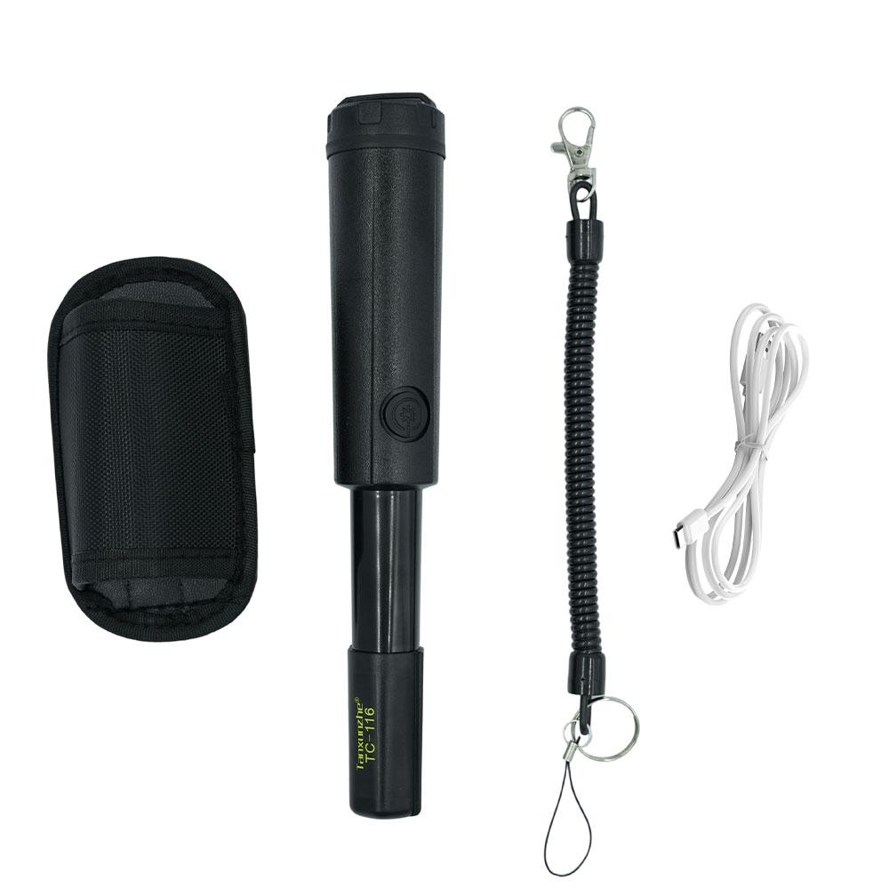 TC-116 Tragbarer Metallldetektor Pinpointer Wiederaufladbare Lithiumbatterie Handgehaltener Schatzsucher Positionierungsstab IP68 Wasserdicht
