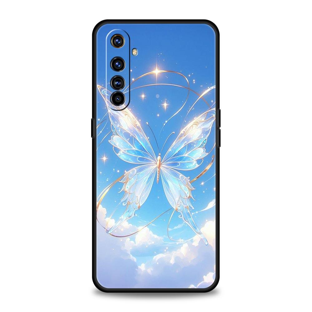 Butterfly Design Soft TPU For Realme 13 12 11 10 9 Pro Plus GT3 GT2 C21 C25 C35 C53 C55 C67 Pro 5G Phone Case Cover Fundas Capas