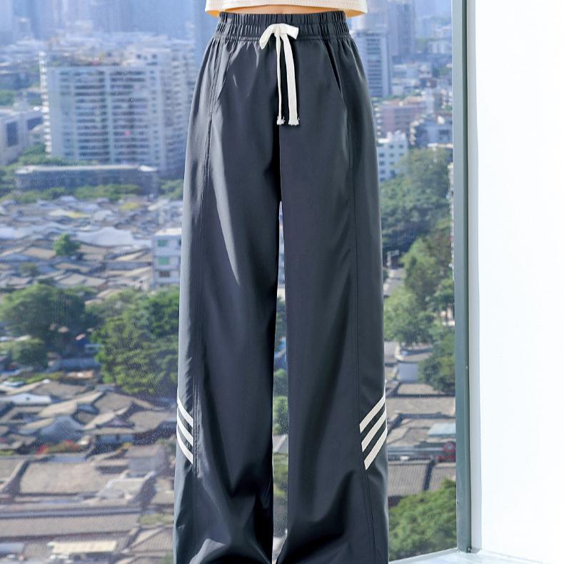 Girls' Wide Leg Pants Children's Pants Summer Thin Ice Silk Mosquito Proof Straight Leg Pants Women's Summer Clothes