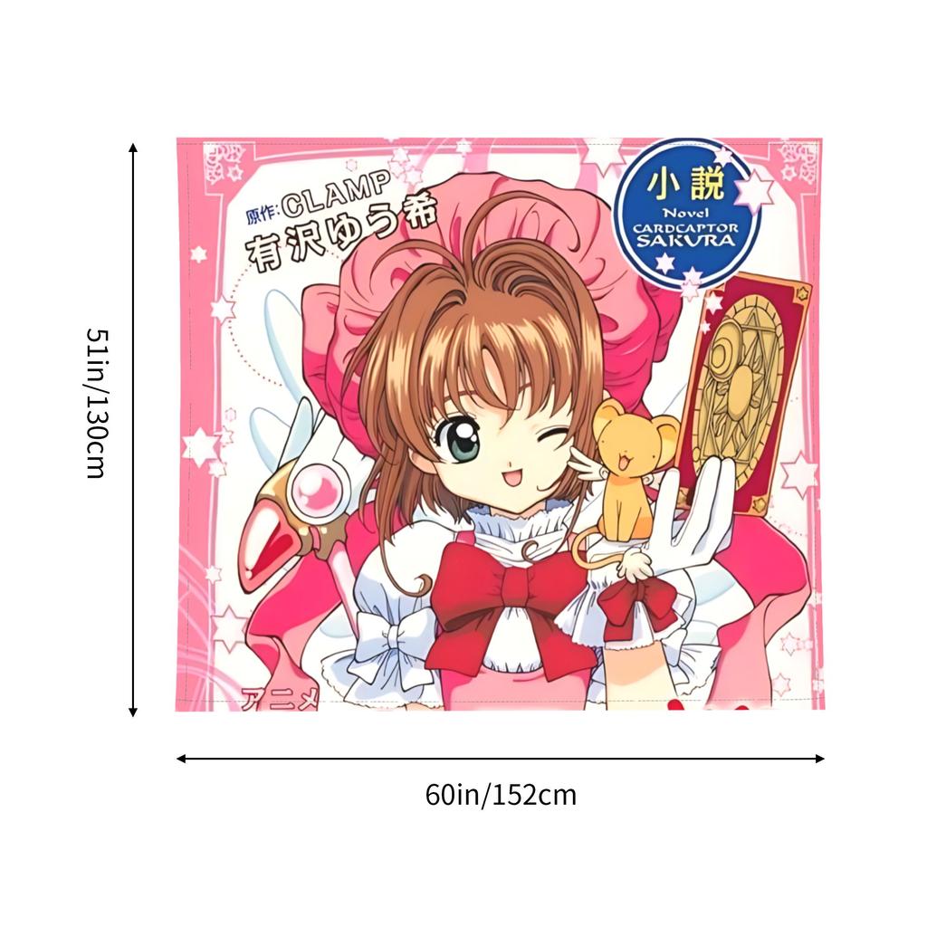 Cutecore Anime Cardcaptor Sakura Tapestry Room decoration Home Decoration Tapestry Decor Accessories Cute Room Decor