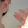 Super Fairy Bow Tassel Ear Clip for Women - No Piercing Cuff Earring with High-End Style and Unique Charm.