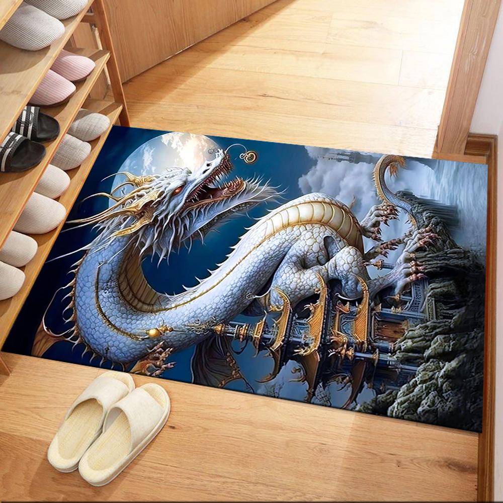 Chinese Dragon Fantasy Floor Mats for Living Room, Bedroom and Room Decoration Are Suitable for Gifts.