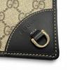 Excellent GUCCI Purse GG Emblem Continental Wallet black GG canvas mens 821802 Used