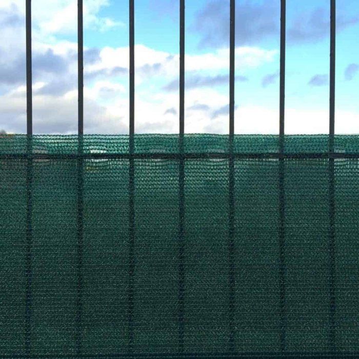 Filet Brise Vue et Vent - KLASEBO - 1,8m x 25m - HDPE - Résistant aux UV - Vert