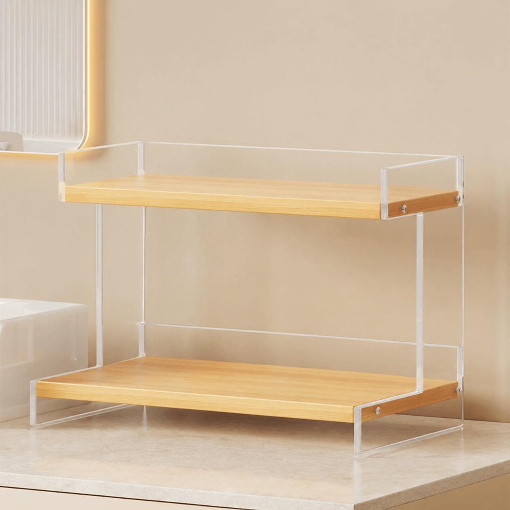 Durable Material Counter Storage Shelf Multi-layer Design Vanity Sink Organizer  Home Bathroom style1
