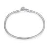 Bijoux fins originaux faits à la main, Bracelet à breloques en argent Sterling 925, os de serpent doux et lisse, bracelets pour femme