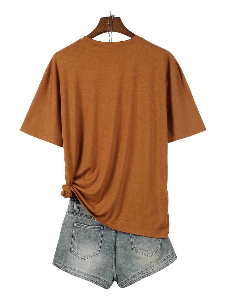 Surviving Purely Out of Spite Skeleton Women's Tee - Casual Brown Graphic Top