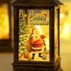 Santa Claus Snowman Glowing Christmas LED Light Portable Cute Xmas Tree Pendant Christmas Castle Exquisite Xmas Decor Party