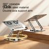 Heavy Duty Laptop Riser Foldable Stand for Desk, Portable Height Adjustable Computer Office Holder Holder, Ergonomic Ventilated Cooling