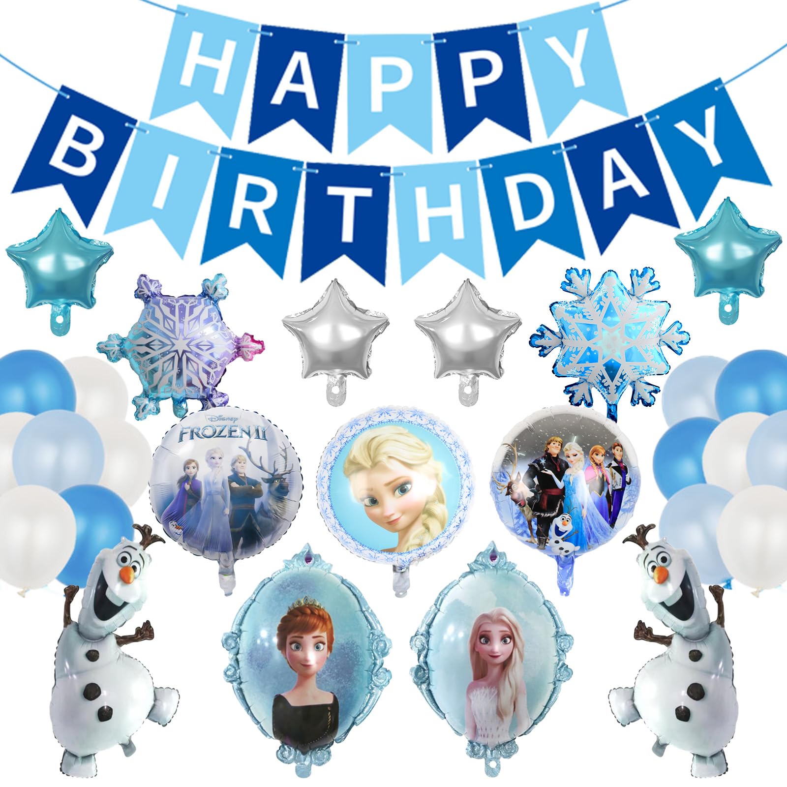 

Mosasa Frozen Birthday Decorations, Frozen Character Balloons, Birthday Decorations, Balloons, Kids Birthday Decorations, Happy Birthday Banner, Cake